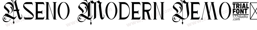 Aseno Modern Demo字体转换